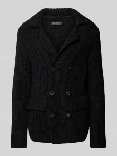 MARC O POLO Regular Fit Strickjacke aus hochwertigem Schurwoll-Baumwol...