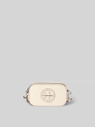 Tory Burch Crossbody Bag mit Label-Detail in Ecru, Größe 1