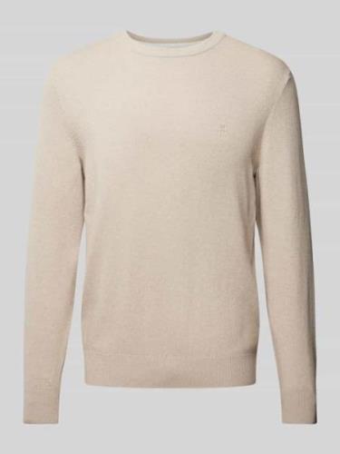 MARC O POLO Loose Fit Pullover mit Rundhalsausschnitt in Offwhite, Grö...