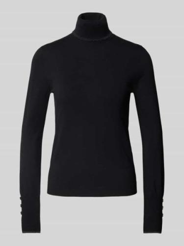 Liu Jo White Pullover mit Rollkragen in Black, Größe L