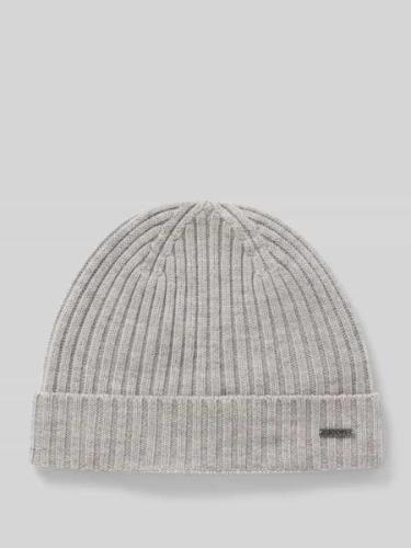 JOOP! Collection Beanie aus Wolle mit Label-Detail Modell 'FRANCIS' in...