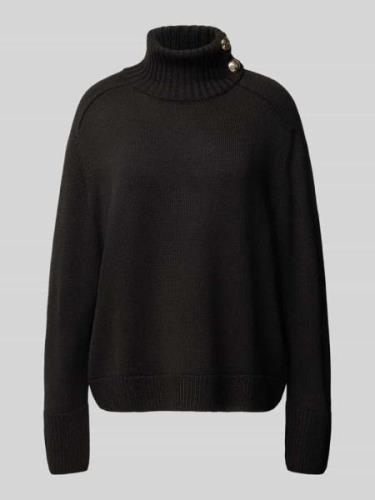 JOOP! Strickpullover mit Turtleneck in Black, Größe 34