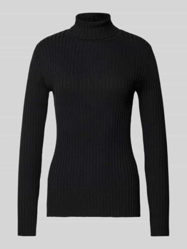 Soyaconcept Strickpullover mit Stehkragen in Black, Größe L