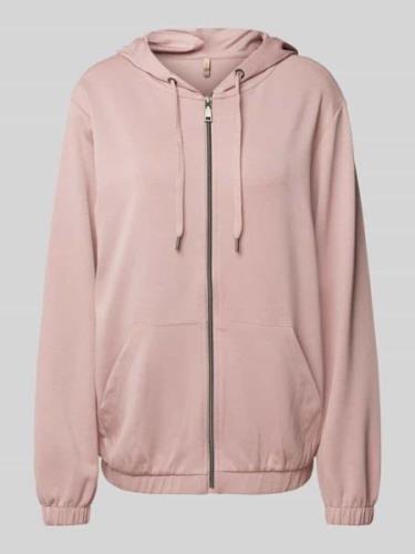 Soyaconcept Sweatjacke mit Kapuze Modell 'Banu' in Rose, Größe L