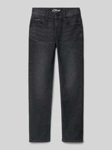 s.Oliver RED LABEL Regular Fit Straight Leg Jeans aus Baumwoll-Mix Mod...