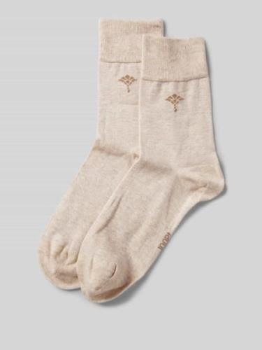 JOOP! Collection Socken mit Label-Print im 2er-Pack in Sand, Größe 35-...