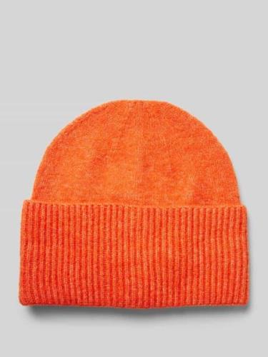 s.Oliver RED LABEL Beanie mit Wollanteil und breitem Rippstrick-Umschl...