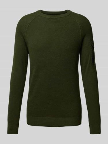 s.Oliver RED LABEL Regular Fit Strickpullover mit Raglanärmeln und Str...