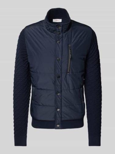 s.Oliver RED LABEL Regular Fit Strick-Steppjacke mit Strukturmuster au...