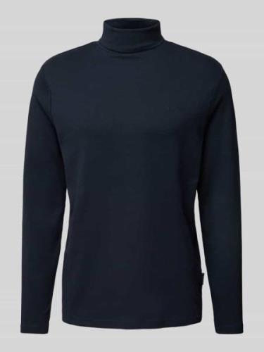 HECHTER PARIS Longsleeve mit Rollkragen in Marine, Größe L