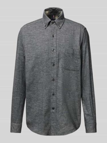 HECHTER PARIS Regular Fit Freizeithemd mit Button-Down-Kragen in Hellg...