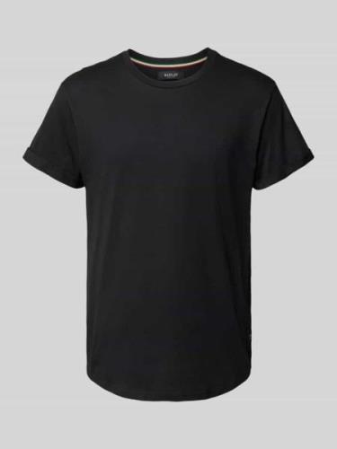 Replay T-Shirt mit Label-Stitching in Black, Größe L