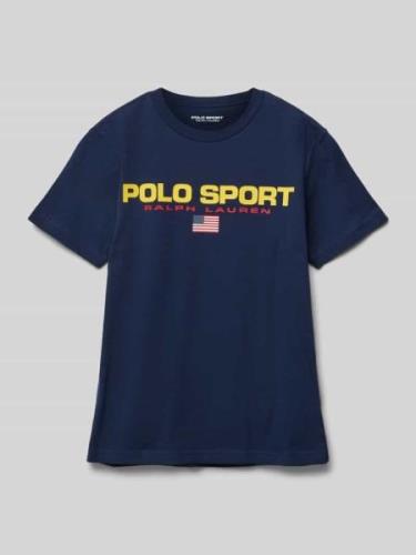 Polo Sport Regular Fit  T-Shirt aus Baumwolle in Marine, Größe L