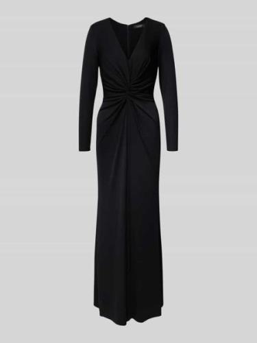 LAUREN DRESSES Abendkleid mit V-Ausschnitt Modell 'NADIRA' in Black, G...