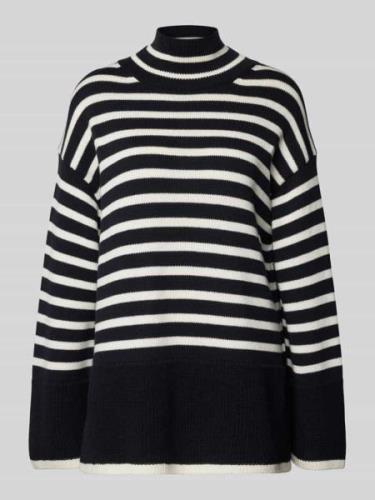 MARC O POLO Oversize Strickpullover aus reiner Baumwolle im Breton-Sti...