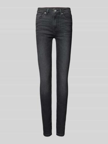 Tommy Hilfiger Skinny Fit Jeans mit 5-Pocket-Design in Mittelgrau Mela...