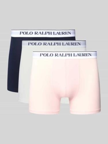 Polo Ralph Lauren Underwear Trunks mit Label-Bund im 3er-Pack in Hellr...