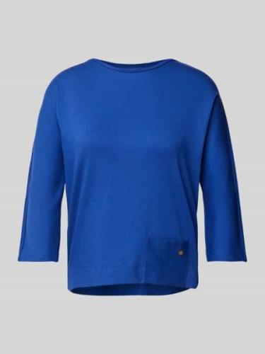 Marc Cain T-Shirt mit 3/4-Arm in Royal, Größe 34