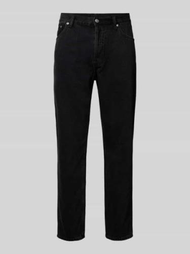 WEEKDAY Relaxed Fit Jeans im 5-Pocket-Design Modell 'Barrel' in Black,...