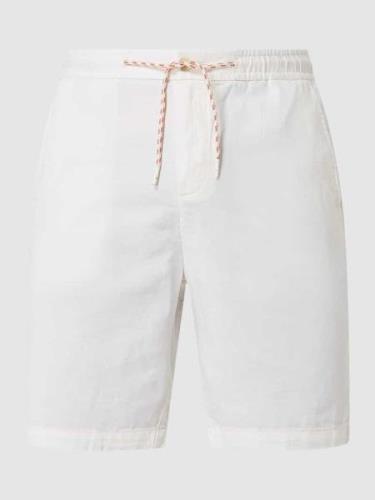 Scotch & Soda Shorts mit Leinen-Anteil in Offwhite Melange, Größe 30