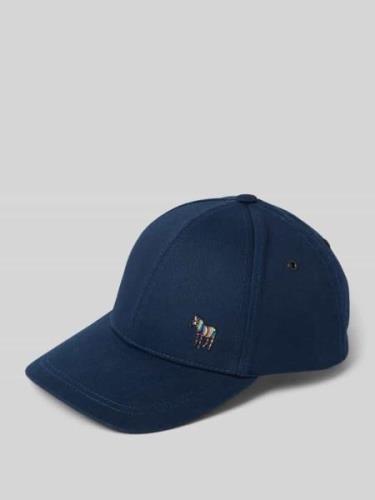 PAUL SMITH Cap mit Label-Detail Modell 'ZEBRA' in Marine, Größe 1