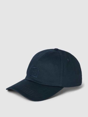 MARC O POLO Basecap mit Label-Stitching in Marine, Größe 1