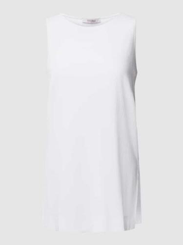 MaxMara Leisure Tank Top mit Strukturmuster Modell 'RUBENS' in Weiss, ...