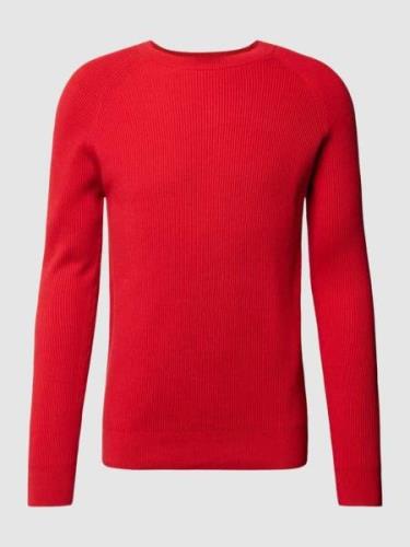 s.Oliver RED LABEL Strickpullover mit Rundhalsausschnitt in Rot, Größe...