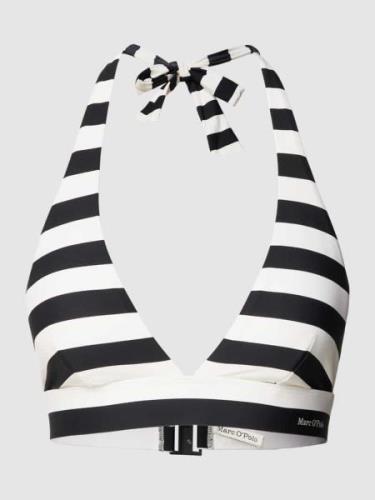 MARC O POLO Bikini-Oberteil mit Streifenmuster Modell 'Classic' in Bla...