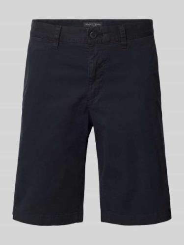 MARC O POLO Regular Fit Bermudas in unifarbenem Design Modell 'Reso' i...