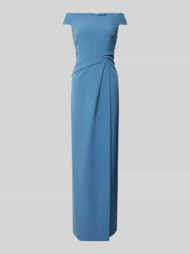 LAUREN DRESSES Abendkleid mit Knotendetail Modell 'SARAN' in Bleu, Grö...