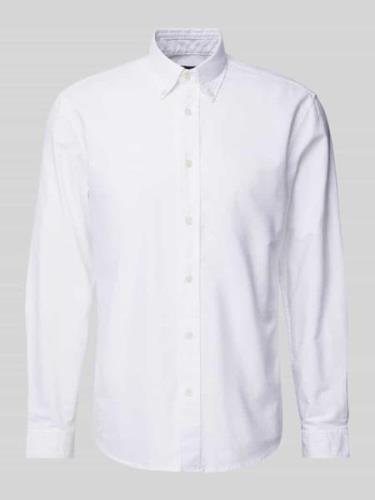 MARC O POLO Regular Fit Freizeithemd mit Button-Down-Kragen in Weiss, ...