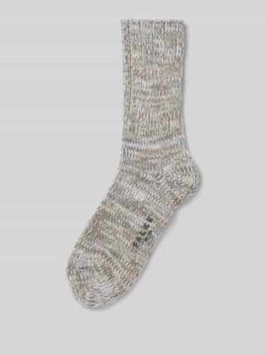 Falke Socken mit Strukturmuster Modell 'Brooklyn' in Silber Melange, G...