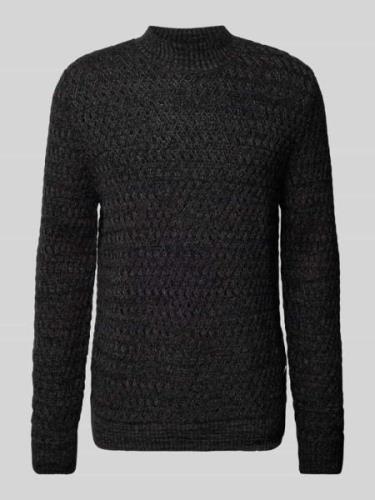 Jack & Jones Premium Strickpullover mit Strukturmuster in Black, Größe...