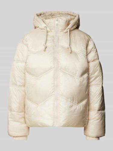 FREE/QUENT Steppjacke mit Kapuze Modell 'Shorty' in Offwhite, Größe L