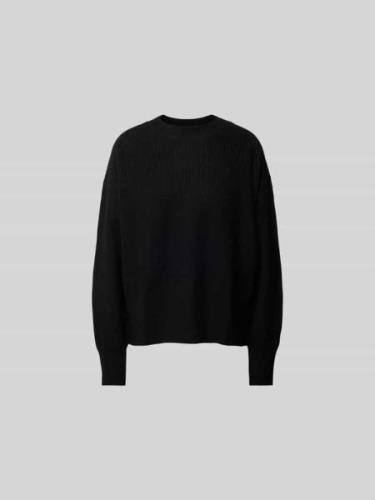 Closed Oversized Wollpullover aus reiner Wolle in BLACK, Größe L