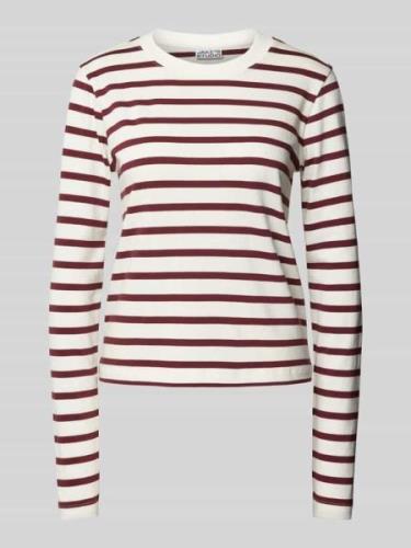 JAKE*S STUDIO WOMAN Longsleeve mit Rundhalsausschnitt in Dunkelrot, Gr...