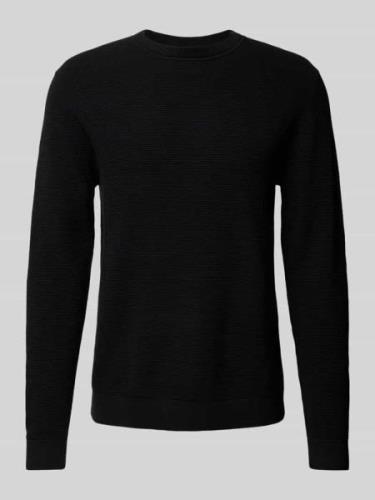 SELECTED HOMME Strickpullover mit Strukturmuster Modell 'ROSS' in Blac...