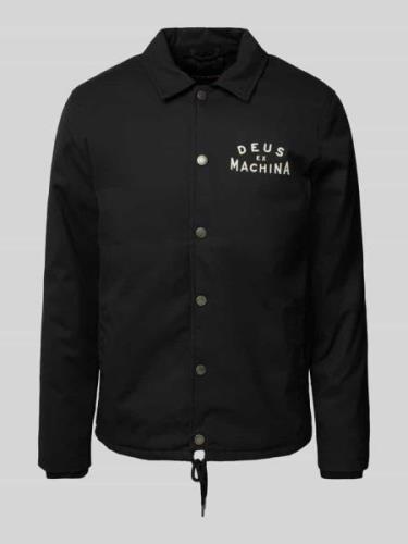 DEUS EX MACHINA Jacke mit Label-Stitching Modell 'Workshop Coach' in B...