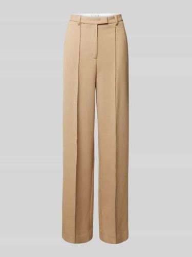 Tommy Hilfiger Straight Leg Stoffhose mit fixierten Bügelfalten in Bei...