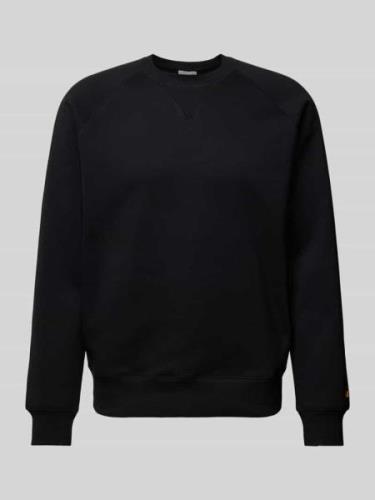 Carhartt Work In Progress Sweatshirt mit gerippten Abschlüssen in Blac...