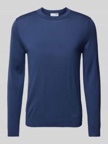 SELECTED HOMME Strickpullover mit gerippten Abschlüssen Modell 'TRAY' ...