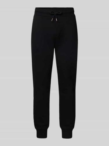 Christian Berg Men Regular Fit Sweatpants mit Eingrifftaschen in Black...