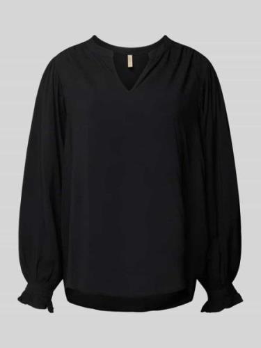 Soyaconcept Blusenshirt mit V-Ausschnitt Modell 'RADIA' in Black, Größ...