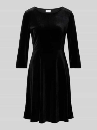 Vila Minikleid mit 3/4-Arm Modell 'VEFLY' in Black, Größe L