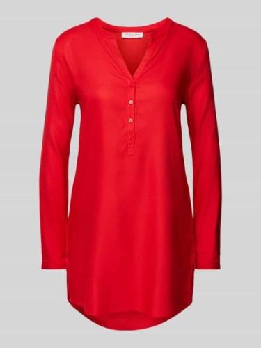 Christian Berg Woman Longbluse mit V-Ausschnitt in Rot, Größe 34