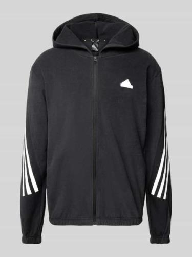 ADIDAS SPORTSWEAR Sweatjacke mit Logo-Print in Black, Größe L