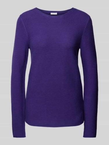 Tom Tailor Regular Fit Strickpullover aus reiner Baumwolle mit gerollt...