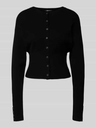 Gina Tricot Cardigan mit Druckknopfleiste in Black, Größe L