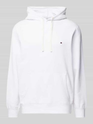 Tommy Hilfiger Hoodie mit Logo-Stitching in Weiss, Größe L